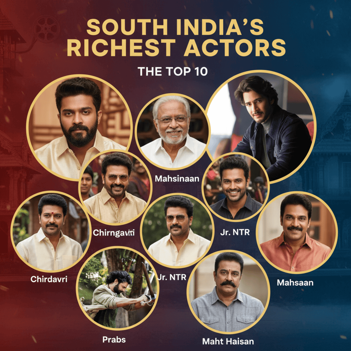Top 10 Richest South Indian Actors 2026: From Fame to Fortune