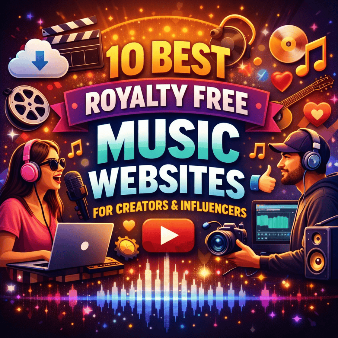 10 Best Royalty Free Music Websites for Creators & Influencers